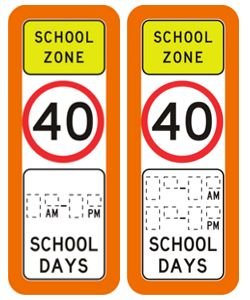 Speed Signs School